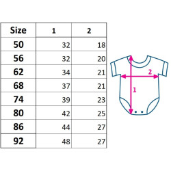 Body krátký rukáv New Baby Classic, 50, Bílá