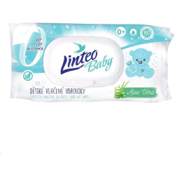 Dětské vlhčené ubrousky Linteo Baby s Aloe Vera 80 ks