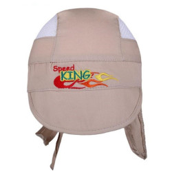 Letní dětská čepička-šátek New Baby Speed King béžová, 116 (5-6 let), Béžová