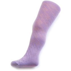 Dětské žakárové punčocháče New Baby fialové, 116 (5-6 let), Fialová