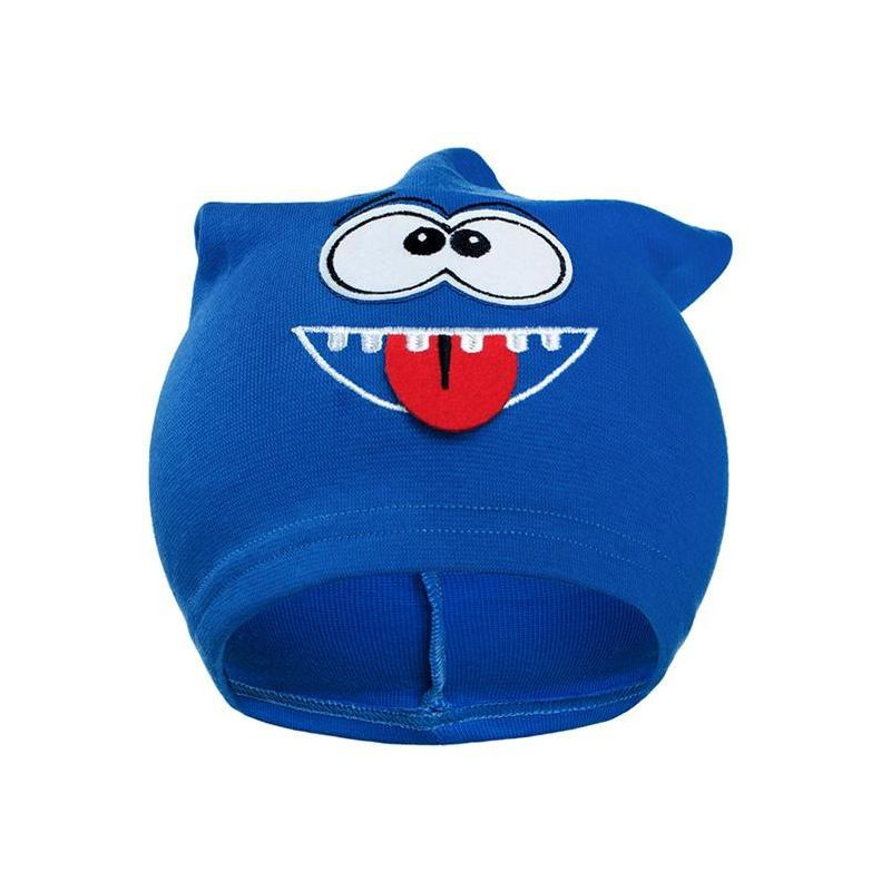 Podzimní dětská čepička New Baby smíšek modrá, 110 (4-5r), Modrá