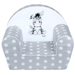 Dětské křeslo New Baby Zebra šedé