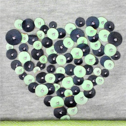 Jarní čepička New Baby srdíčko šedo-zelená, 110 (4-5r), Šedá