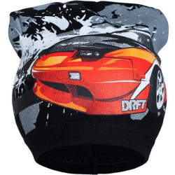 Jarní dětská čepička New Baby auto černé, 104 (3-4r), Černá