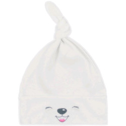 Bavlněná kojenecká čepička Bobas Fashion Lucky krémová, 68 (4-6m), Béžová