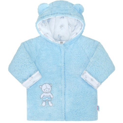 Zimní kabátek New Baby Nice Bear modrý, 62 (3-6m), Modrá