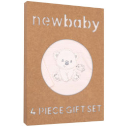 Kojenecká soupravička do porodnice New Baby Sweet Bear béžová, 62 (3-6m), Béžová