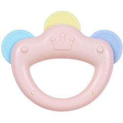 Kousátko s chrastítkem Baby Mix koruna