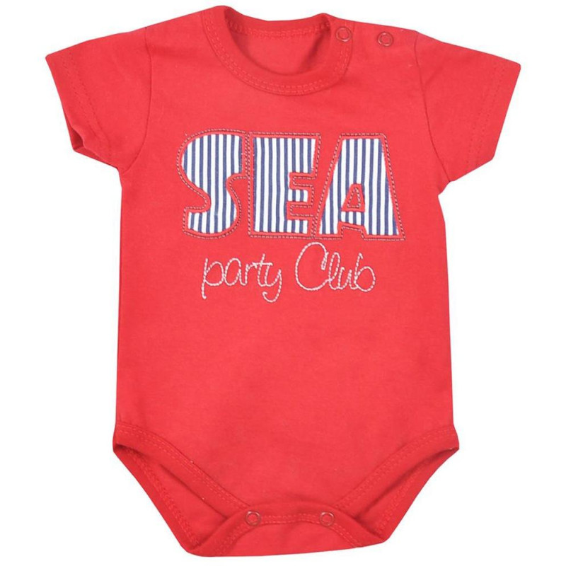 Kojenecké letní body Koala Sea Party červené, 74 (6-9m), Červená