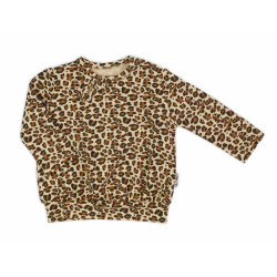 Kojenecké bavlněné tričko Nicol Mia, 68 (4-6m), Hnědá