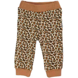 Kojenecké bavlněné tepláčky Nicol Mia hnědé, 68 (4-6m), Hnědá