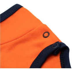 Kojenecké bavlněné body s krátkým rukávem New Baby skvělý nápad, 62 (3-6m), Oranžová