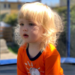 Kojenecké bavlněné body s krátkým rukávem New Baby skvělý nápad, 62 (3-6m), Oranžová