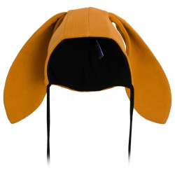 Kojenecká bavlněná čepička s oušky New Baby Favorite hnědá, 80 (9-12m), Hnědá