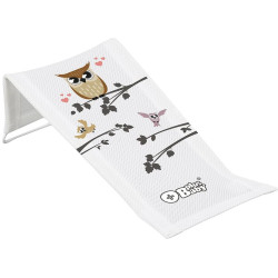 Látkové lehátko ke koupání Moudrá Sova bílé