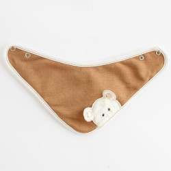 Jarní kojenecká čepička s šátkem na krk New Baby Sebastian hnědá, 80 (9-12m), Hnědá