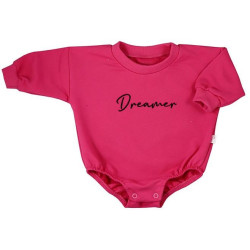Kojenecké teplákové body baggy Koala Dreamer tmavě růžová, 62 (3-6m), Růžová