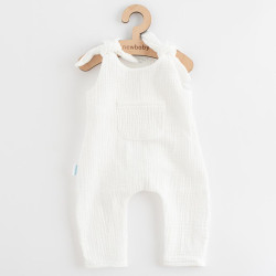 Kojenecké mušelínové lacláčky New Baby Soft dress béžová, 80 (9-12m), Béžová