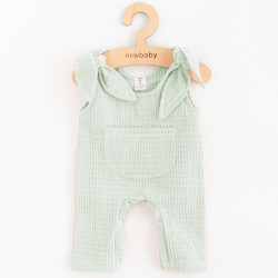 Kojenecké mušelínové lacláčky New Baby Comfort clothes šalvějová, 86 (12-18m), Zelená