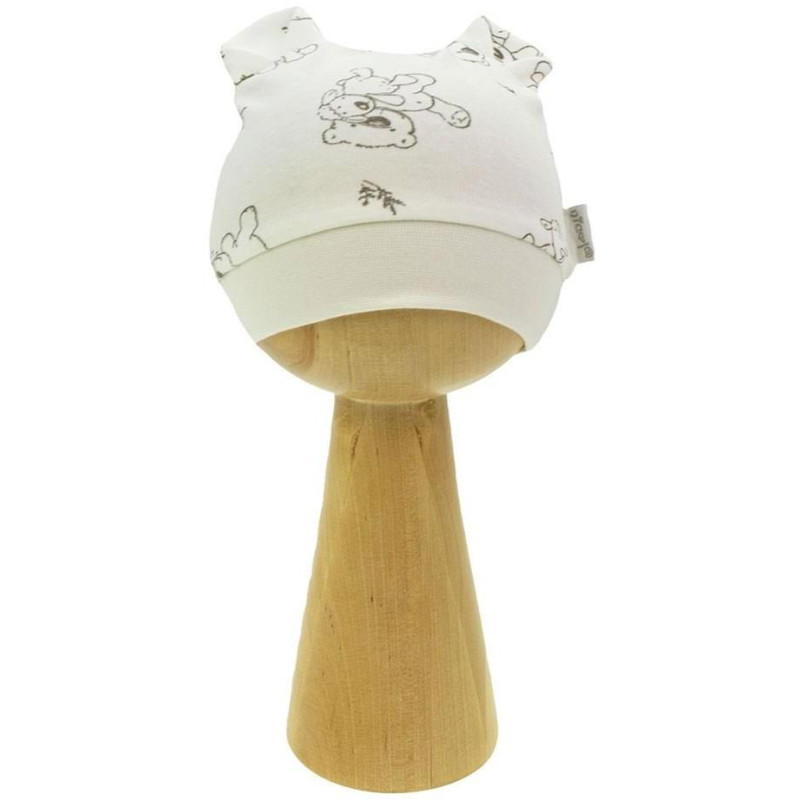 Kojenecká bavlněná čepička Nicol Olaf, 80 (9-12m), Bílá