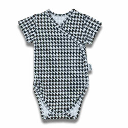 Kojenecké bavlněné body s bočním zapínáním krátký rukáv Nicol Viki, 56 (0-3m), Dle obrázku