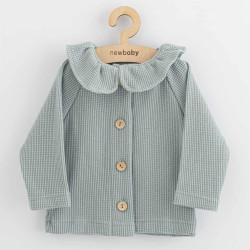 Kojenecký kabátek na knoflíky New Baby Luxury clothing Laura šedý, 68 (4-6m), Šedá