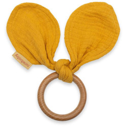Kousátko pro děti ouška New Baby Ears mustard