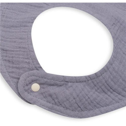 Mušelínový dětský bryndák New Baby grey