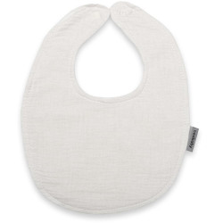 Mušelínový dětský bryndák New Baby white