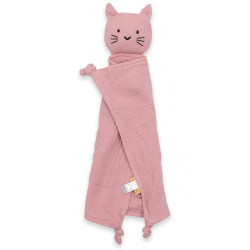 Mušelínový usínáček New Baby Cat pink