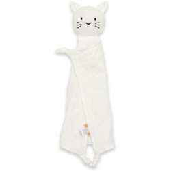 Mušelínový usínáček  New Baby Cat white