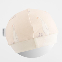 Kojenecká bavlněná čepička New Baby Husičky, 68/74, Béžová