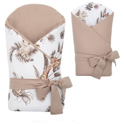 Oboustranná dětská zavinovačka New Baby Safari 80x80 cm