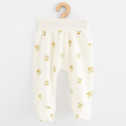 Kojenecké polodupačky z organické bavlny New Baby Olivy, 56 (0-3m), Béžová