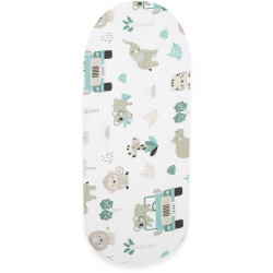 Bavlněné prostěradlo do kočárku New Baby Safari II 35x75cm