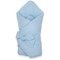Mušelínová šněrovací zavinovačka New Baby blue