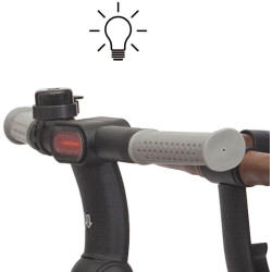 Luxusní dětská tříkolka s osvětlením Milly Mally Twinkle grey