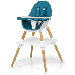 Jídelní židlička Milly Mally 2v1 Malmo dark green