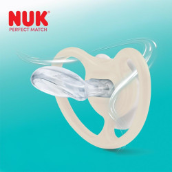 Dudlík NUK Perfect Match Air Night FIREFLY/SHEEP 0-6m 2ks box