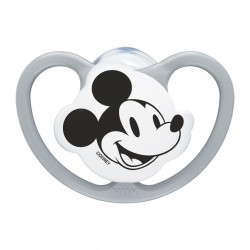 Dudlík NUK Perfect Match Air Disney Mickey Mouse 0-6 měsíců grey