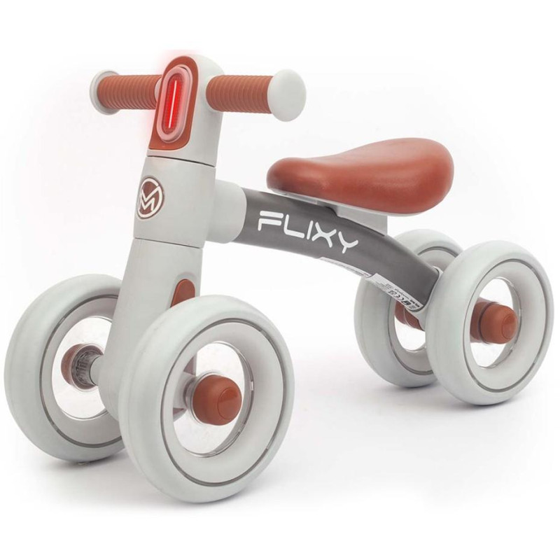 Dětské odrážedlo s LED světlem Milly Mally FLIXY grey