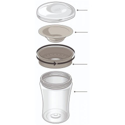 Dětský hrníček Magic NUK Cup Mickey Mouse (8+ m.) NUK 360° 230 ml